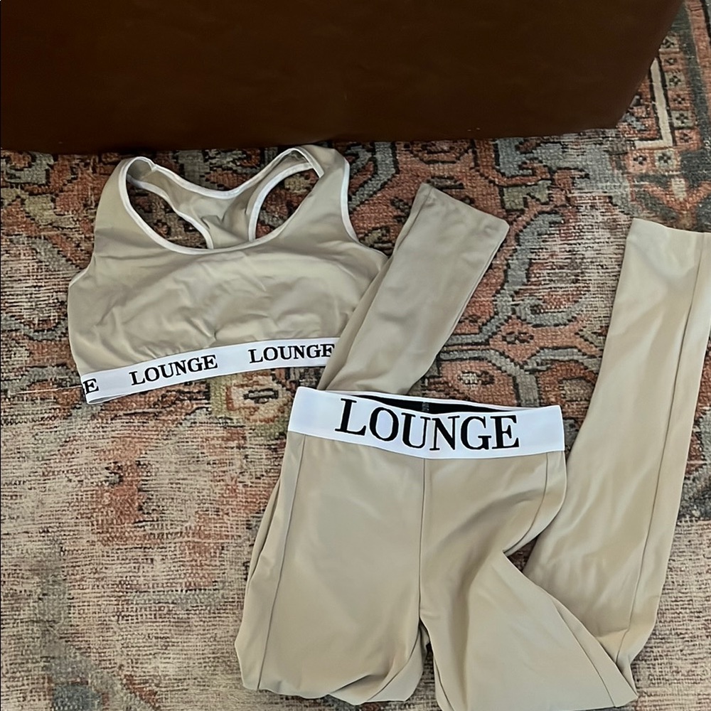 Lounge Beige Activewear Set